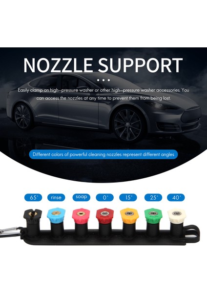 Basınçlı Yıkama Nozulu Uç Seti, Nozul Tutuculu, 7 Püskürtme Nozulu (Yurt Dışından) fiyatları