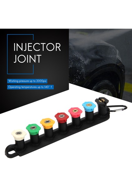 Basınçlı Yıkama Nozulu Uç Seti, Nozul Tutuculu, 7 Püskürtme Nozulu (Yurt Dışından) modelleri