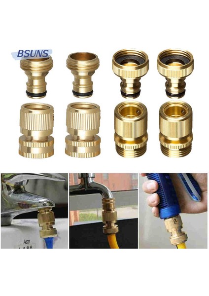 Bsuns Bahçe Bakır Ortak Ev Bahçe Erkek Dişi Konnektör Bahçe Malzemeleri Hortum Boru Konnektörü (Yurt Dışından) indirimleri