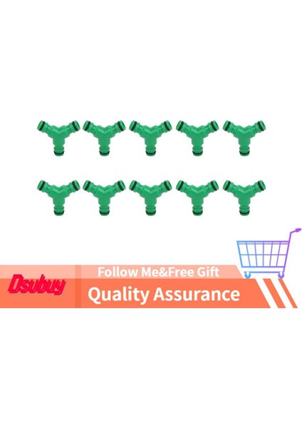 Dsubuy 10 Adet 3 Yollu Su Hortum Kaplini Y Konnektörü Bahçe Sulama Için Premium Plastik Adaptör Çoğaltıcı (Yurt Dışından)