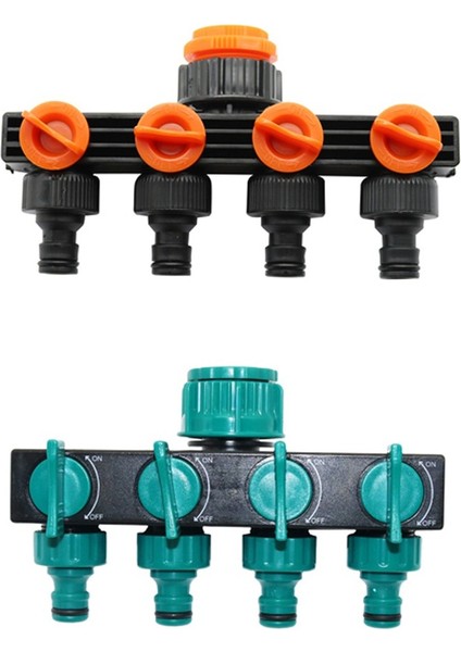 Bahçe Su Musluk Hortumu Konnektörü 4 Yollu Splitter Sulama Aracı Adaptörü (Yurt Dışından) modelleri