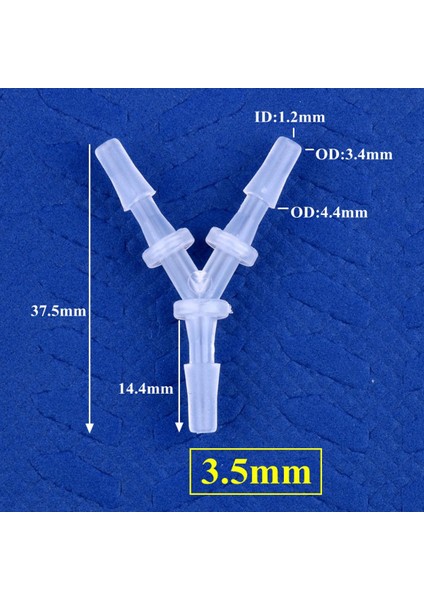 5 Adet 2.4 ~ 12.7mm Pp Y Tarzı Tee Konnektörleri Akvaryum Tankı Hava Pompası Havalandırıcı Hortum Bağlantısı Sulama Sistemi Su Boru Tesisat (Yurt Dışından)