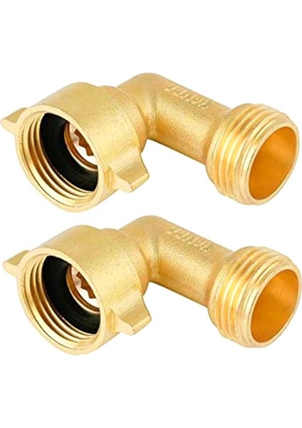 Adet 90 Derece Bahçe Hortumu Dirsek 3/4 Inç Hortum Pirinç Bahçe Hortumu Konnektörü Aksesuarları Rv Su Bağlantıları ve Konut Musluklar (Yurt Dışından)