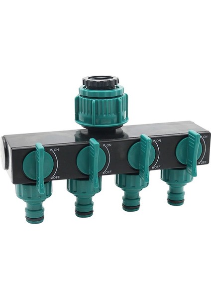 1 Adet Bahçe Su Hortumu Konnektörü 4 Yollu Splitter Sulama Aracı Yeşil/turuncu (Yurt Dışından) fırsatları