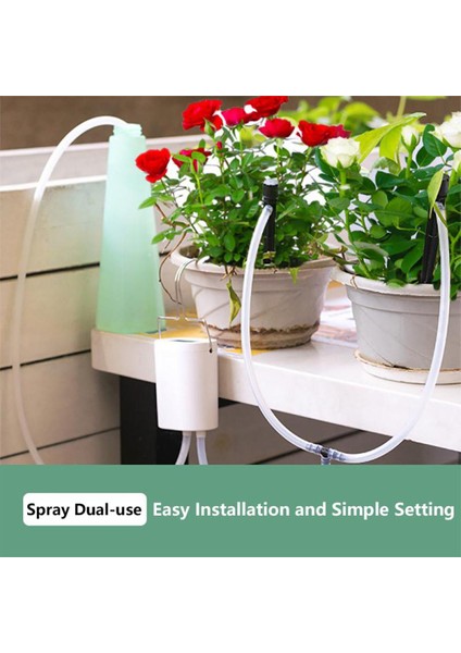 Güneş Zamanlayıcı Otomatik Sulama-1 * Denetleyici 2 * Sprinkler 1 * Tee 1 * Kanca 1 * 3m Su Borusu-Beyaz (Yurt Dışından)