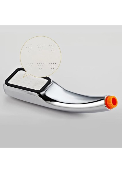 300 Küçük Delik Hidrofor Tasarruflu Kare Duş Başlığı Banyo El Duşu-Gümüş (Yurt Dışından) indirimleri