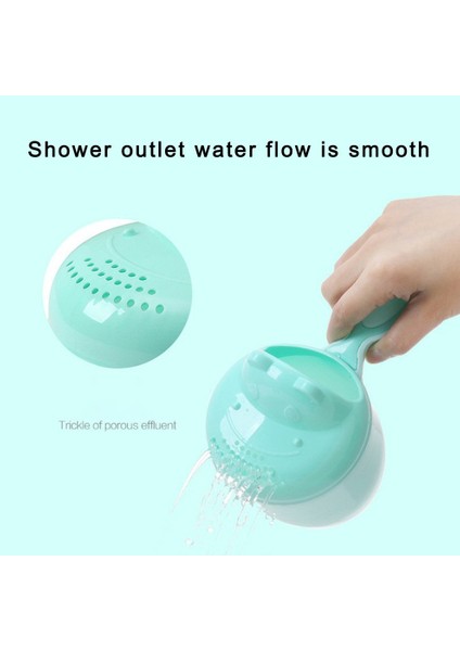 Şampuan Durulama Fincan Bebek Banyo Şelale Durulama Fincan Banyo Duş Kaşık Çocuk-Yeşil 10.5X21X16 cm (Yurt Dışından) indirimleri