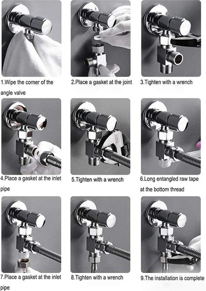 2x Pirinç 3 Yollu Su Yönlendirici Adaptör Hızlı Kurulum Banyo Duş Bide Açısı Yedek Vana Konnektörü (Yurt Dışından) indirimleri