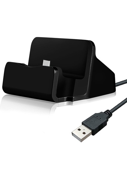 Type-C Sync Yuvası Şarj Aleti Stand Tutacağı Şarj Istasyonu Istasyonu Akıllı Telefon (Yurt Dışından)