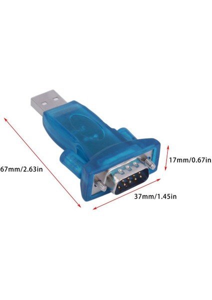 USB 2.0 - RS232 Yonga Seti CH340 Seri Dönüştürücü 9 Pin Adaptör, Win7/8 Mavi Için (Yurt Dışından)