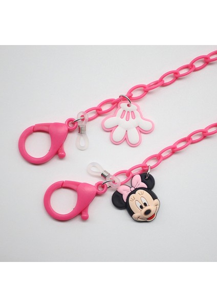 Çocuklar Akrilik Mickey Minnie Mouse Maske Zinciri Karikatür Maske Asılı Zincir Gözlük Boyunluklar Moda Maske Gözlük Zinciri (Yurt Dışından)