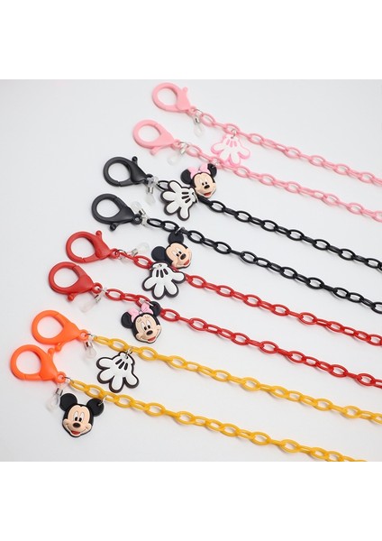 Çocuklar Akrilik Mickey Minnie Mouse Maske Zinciri Karikatür Maske Asılı Zincir Gözlük Boyunluklar Moda Maske Gözlük Zinciri (Yurt Dışından) modelleri
