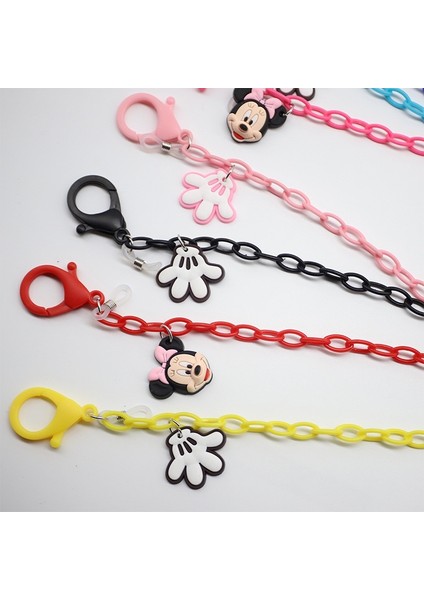 Çocuklar Akrilik Mickey Minnie Mouse Maske Zinciri Karikatür Maske Asılı Zincir Gözlük Boyunluklar Moda Maske Gözlük Zinciri (Yurt Dışından) indirimleri