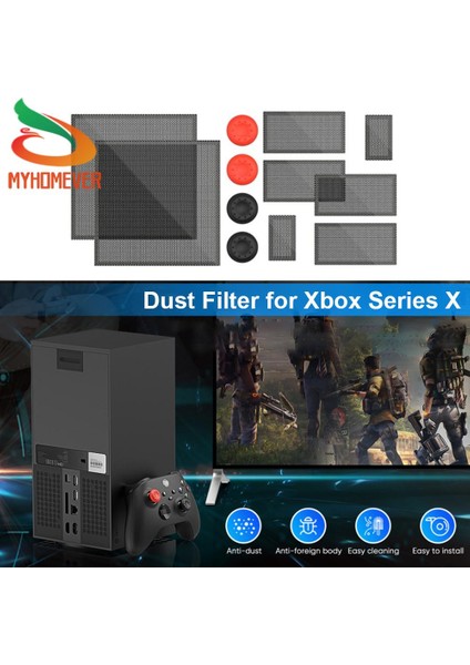 Xbox Series x Oyun Sunucusu Için 1/2 Set Oyun Konsolu Toz Kapağı Toz Geçirmez Net (Yurt Dışından) modelleri