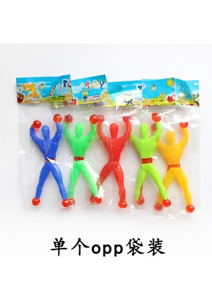 Örümcek Superman Yapışkan Tırmanma Çevirme Haddeleme Erkekler Duvar Yapışkan Cam Oyuncaklar Çocuk Hediye Ödülleri (Yurt Dışından)