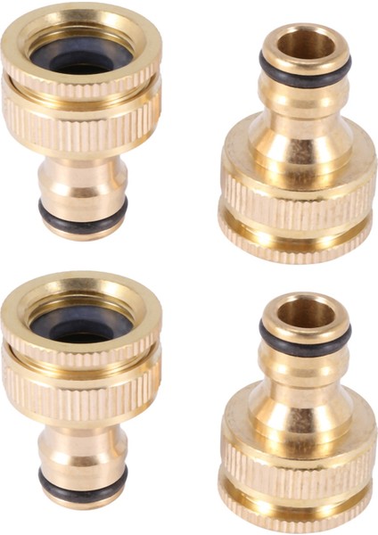 Paket Pirinç Bahçe Hortumu/hortum Musluk Bağlantısı 1/2 Inç ve 3/4 Inç 2-In-1 Dişi Dişli Musluk Adaptörü (Yurt Dışından) indirimleri