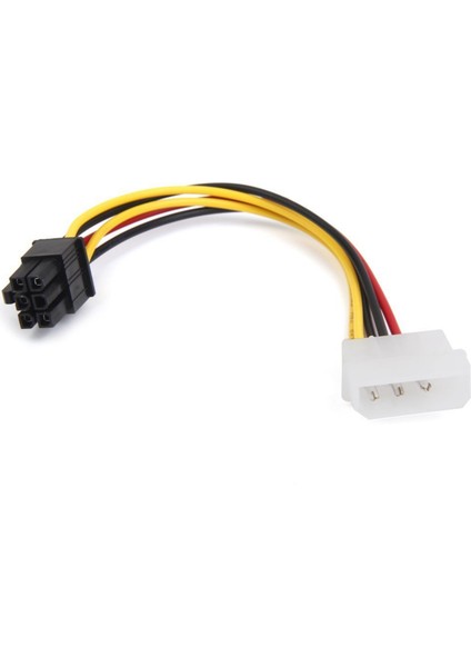 Pcıe Pcı Express Adaptörü Için 2x 4-Pin Erkek - 6-Pin Dişi Soket Kablosu (Yurt Dışından)
