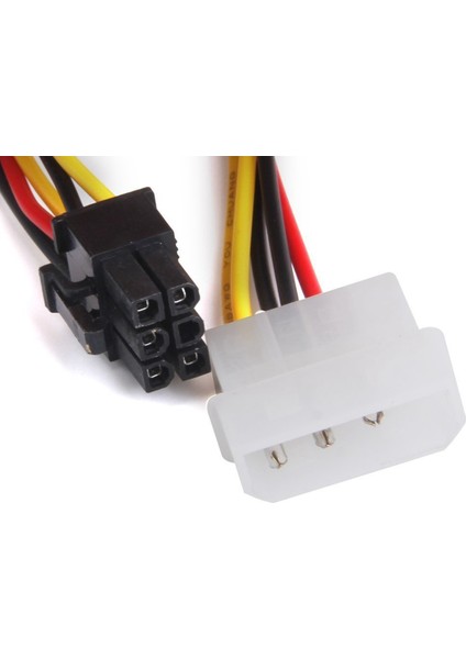 Pcıe Pcı Express Adaptörü Için 2x 4-Pin Erkek - 6-Pin Dişi Soket Kablosu (Yurt Dışından)