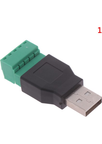 USB 2.0 Tipi Erkek Dişiden 5p Vidalı Terminale Fiş Konnektör Adaptörü (Yurt Dışından)