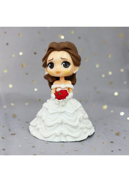 12 Tasarım Disney Çocuk Oyuncakları Prenses Sevimli Bebek Karikatür Anime Figürleri Kek Topper (Yurt Dışından) fiyatları