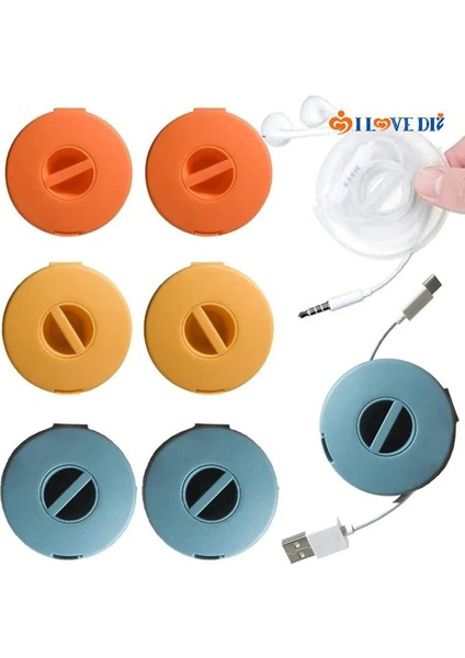 Taşınabilir Döner Kablo Yöneticisi/usb Veri Kablosu Tel Yönetimi Saklama Kutusu/çok Fonksiyonlu Kulaklık Kablosu Sarıcı (Yurt Dışından)