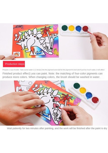 Çocuklar Diy Oyuncaklar Kız Için Çocuk Renkli Arka Plan Suluboya Grafiti Erken Eğitim Anaokulu Aktivite Malzemeleri (Yurt Dışından) indirimleri