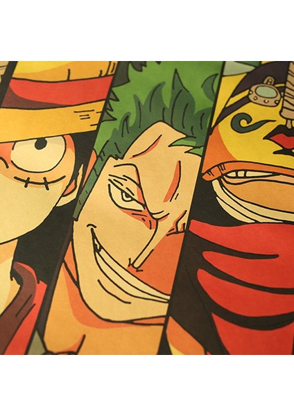 Büyük Boy Klasik Anime Tek Parça Koleksiyon Posteri Kraft Kağıt Bar Dekor Duvar Sanatı (Yurt Dışından)