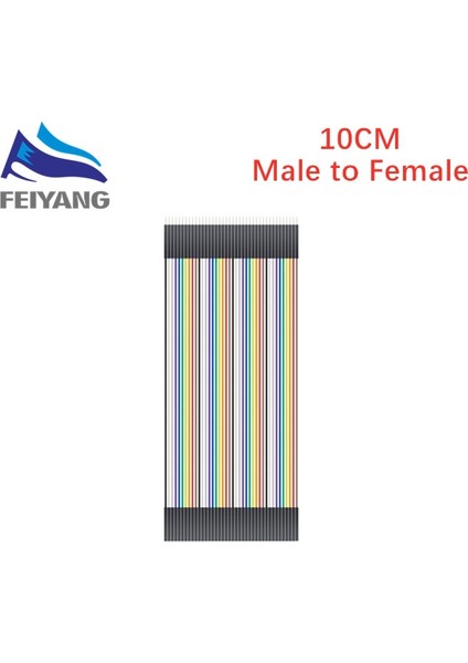 Ayak Koltuk 40 Adet Erkek - Erkek / Kadın - Erkek / Kadın - Kadın Dupont Jumper Tel Dıy Deney Breadboard Gökkuşağı 40P Teller Kablo 10CM 20CM 30CM Arduino Için (Yurt Dışından)