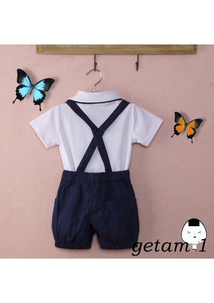 Hc Erkek Bebek Erkek Takım Elbise+Tulum Önlük Pantolon+Kravat Resmi (Yurt Dışından) fırsatları