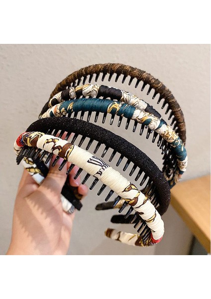 Baskılı Dişli Saç Bandı Moda Saç Bandı (Yurt Dışından) modelleri