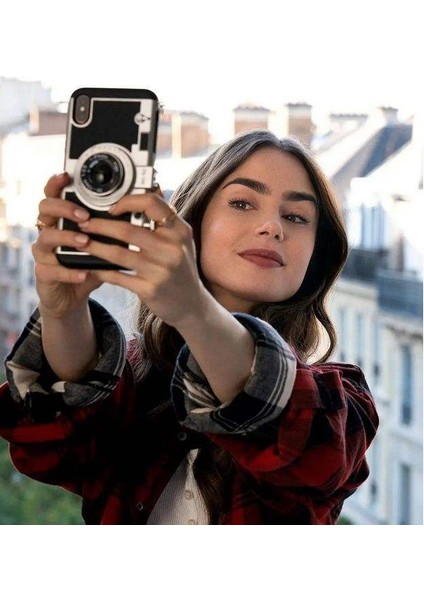 Hazır Stok Emily Paris'te iPhone 13 Pro Max 12 Pro x Xs Max 6 6s 7 8 Plus 3D Kamera Tasarımlı Kılıf Silikon Kapak + Askı Ipi (Yurt Dışından) modelleri
