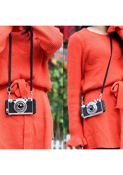 Hazır Stok Emily Paris'te iPhone 13 Pro Max 12 Pro x Xs Max 6 6s 7 8 Plus 3D Kamera Tasarımlı Kılıf Silikon Kapak + Askı Ipi (Yurt Dışından) indirimleri