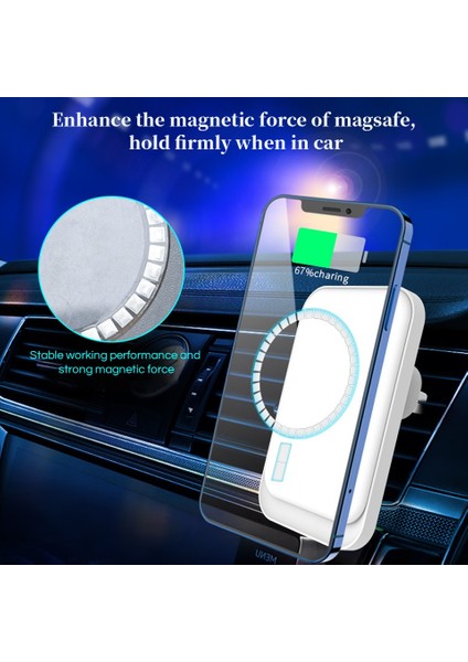Dıy Kablosuz Şarj Mıknatısı Apple Iphone 13 12 Pro Max 11 Xs x Xr 8 Magsafe Kılıfı Manyetik Halka Etiket ile Uyumlu (Yurt Dışından)