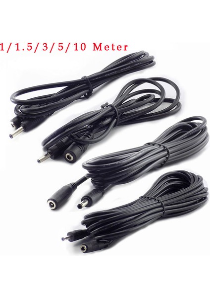 Ayak Koltuk 1/1.5/3/5/10M Dc Güç Kablosu Uzatma 5V 2A Kablo Adaptörü 3.5mm x 1.35MM Dc Erkek Dc Dişi Konnektör Cctv Güvenlik Kamerası Için (Yurt Dışından)