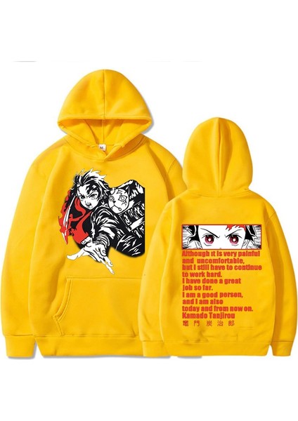 Demon Slayer Anime Kapşonlu Kazaklar Uzun Kollu Günlük Moda Kumaş Tops (Yurt Dışından) fırsatları