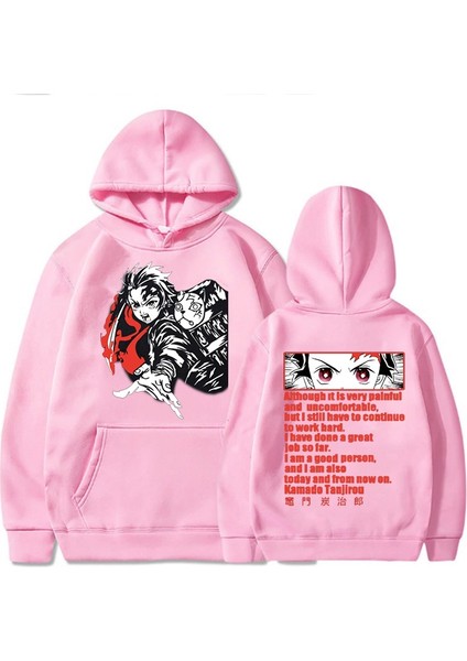 Demon Slayer Anime Kapşonlu Kazaklar Uzun Kollu Günlük Moda Kumaş Tops (Yurt Dışından) indirimleri