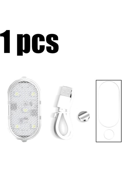 Araba LED Karşılama Işığı Manyetik Kontrol USB Şarj Otomatik Açık Kapı Güvenli Anti-Çarpışma Sinyal Lambası (Yurt Dışından)