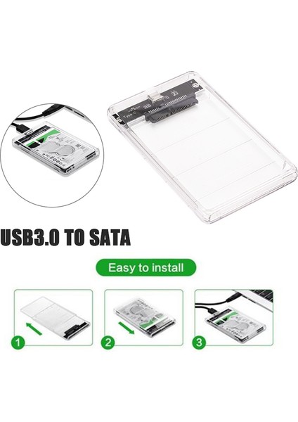 USB 3.0 - 2.5 Için Sata Sabit Sürücü Muhafaza Caddy Kutusu (Yurt Dışından)