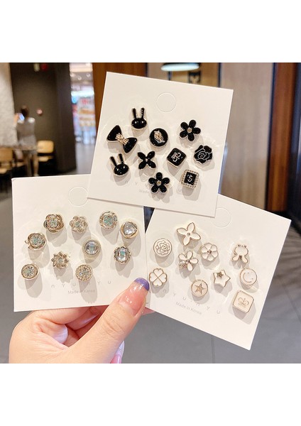 6/10 Adet Broş Seti Anti Maruz Toka Yüksek Dereceli Kadın Güzel Japon Artefakt Yaka Dekoratif Düğme Pin Hırka (Yurt Dışından) fırsatları