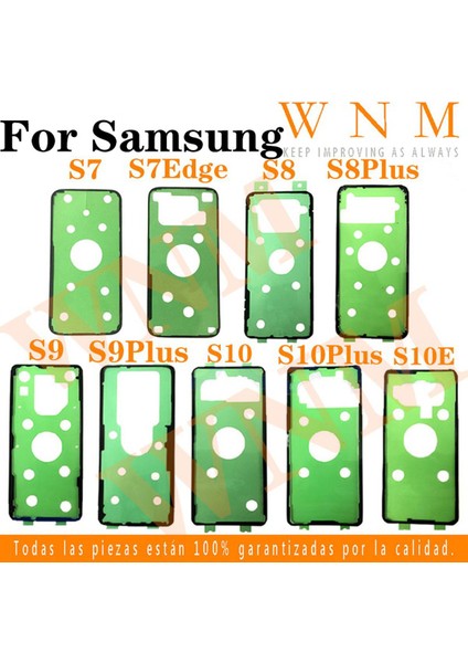 Telefon Muhafazası Arka Pil Kapağı Yapışkan Bant Samsung Galaxy S7 Kenar S8 S9 S10 Artı S10E Arka Pil Kapağı Cam Etiket Yapıştırıcı S7EDGE S8PLUS S9PLUS S10PLUS Aksesuarları (Yurt Dışından)