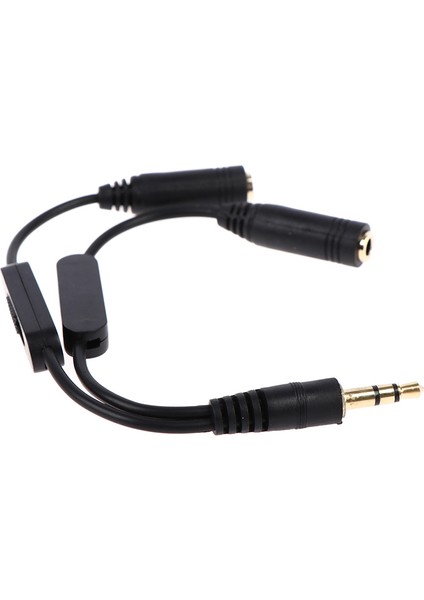 In 2 Out 3.5mm Erkek - Çift Mono 3.5mm Kadın Kulaklık Y Splitter Kablosu Fengshi (Yurt Dışından) fırsatları