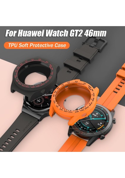 Tpu Silikon Yumuşak Kılıf Için Huawei Izle Gt3 46MM Gt2 46MM Tam Kapak Çerçeve Kabuk Onur Izle Magic 2 46MM (Yurt Dışından) modelleri