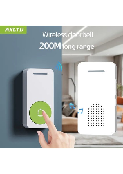 Ev Kablosuz Kapı Zili Yeni Ev Karşılama Kapı Zili Akıllı Kablosuz Kapı Zili Su Geçirmez 200 M Uzaktan Abd Tak Akıllı Kapı Zili Elektrikli Zil (Yurt Dışından) modelleri