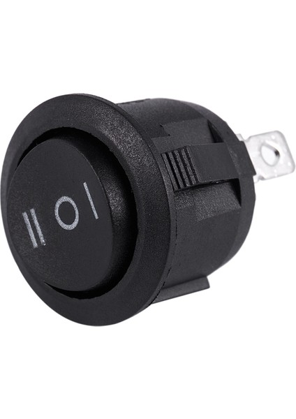 x Ac 6A/250V 10A/125V 3 Pin Spdt Açık/kapalı/açık 3 Pozisyon Yuvarlak Tekne Rocker Anahtarı (Yurt Dışından)