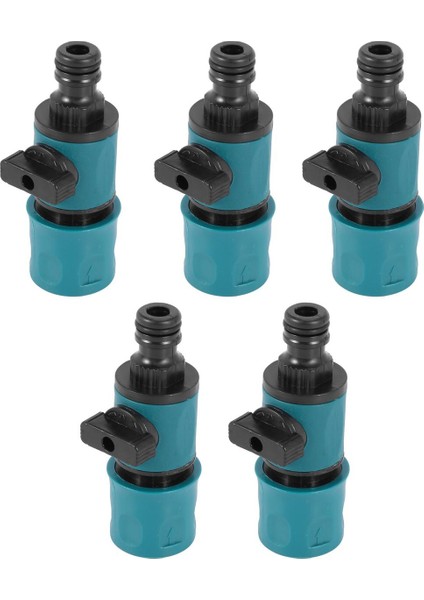 Hızlı Bağlantılı Plastik Vana Tarım Sulama Uzatma Hortumu Sulama Boru Bağlantı Parçaları Hortum Adaptör Anahtarı 5 Adet (Yurt Dışından)