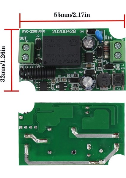 Kablosuz Uzaktan Kumanda Anahtarı 220 V 1ch Alıcı Modülü ve Akıllı Ev Için Rf Verici LED Işık Uzaktan Kumanda Dıy (Yurt Dışından)