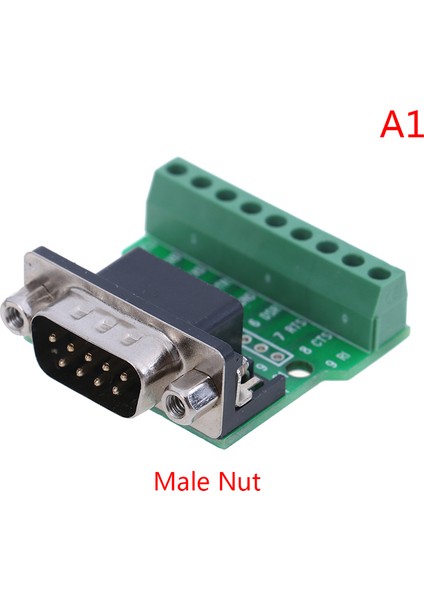 D-Sub 9pin Lehimsiz Konnektörler Db9 RS232 Seriden Terminale Adaptör (Yurt Dışından)