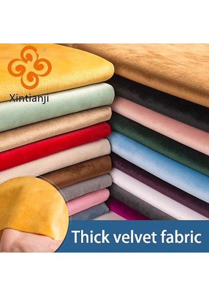 Kadife Kumaş Kalınlaştırmak Flanel Kumaş Yastık Kılıfı ve Kanepe Için Dıy Kumaş 0.5 Metre TJ3437 (Yurt Dışından)