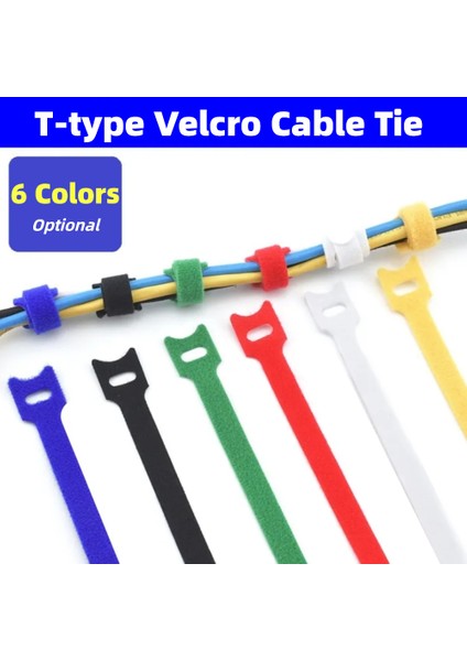 Tipi Velcro Kablo Bağı Teli Yeniden Kullanılabilir Kordon Organizatör 15*1.2 cm Renkli Bilgisayar Veri Kablosu Güç Organize Sapanlar 1 Adet (Yurt Dışından)