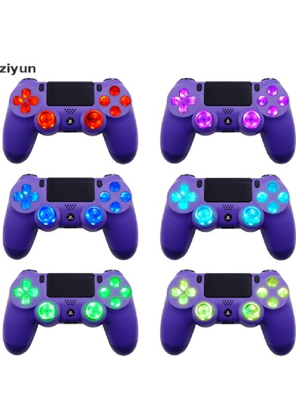Ziyun Çok Renkli D-Pad Thumbstick Yüz Düğmesi Dtf LED Kiti Ps4 Denetleyicisi Için 6 Renk. (Yurt Dışından)